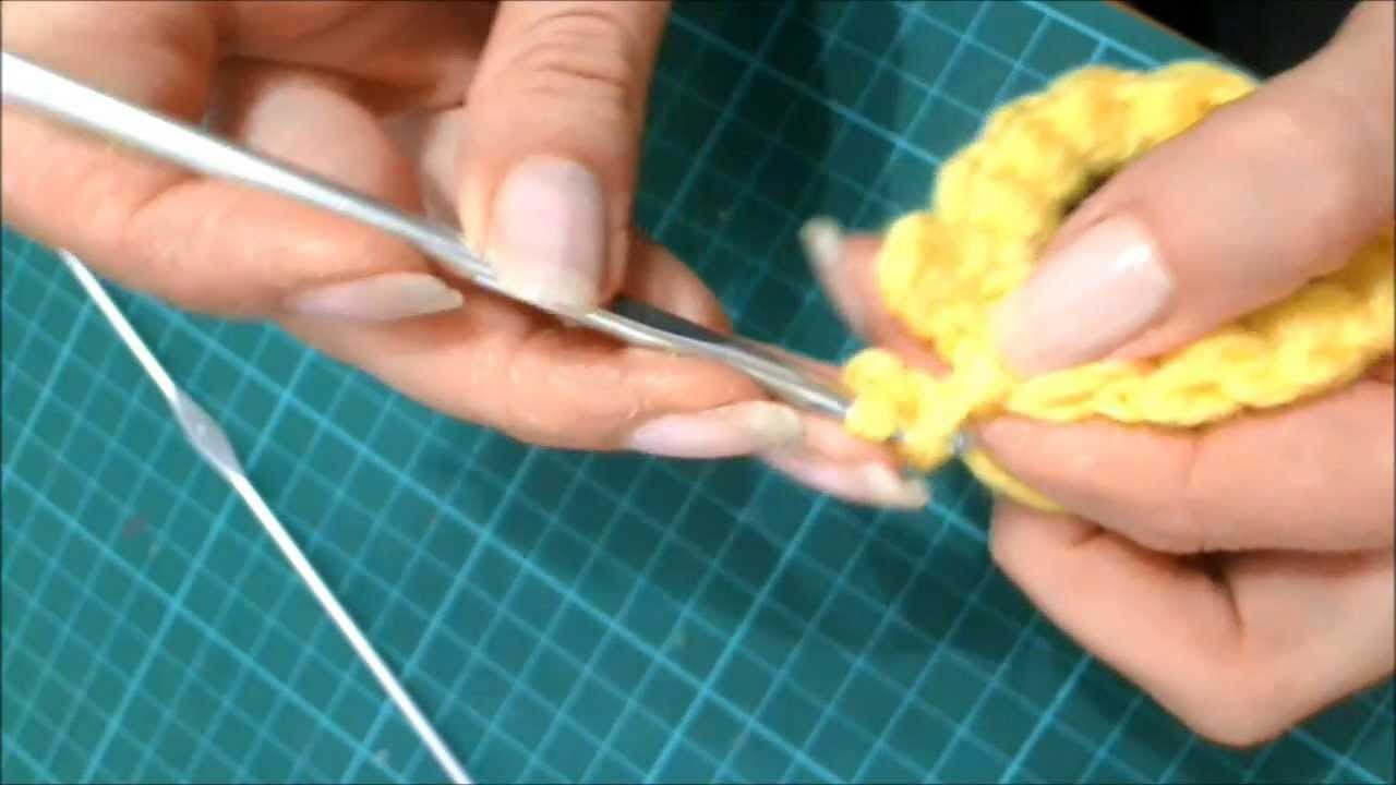 DIY tutorial fiore uncinetto veloce e facile - flower crochet sunflower Italian-English