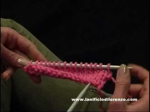 Lavori a maglia con ferri: Calatura delle maglie