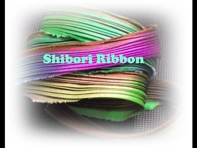Shibori ribbon. Nastri di seta colorata per creare eleganti gioielli