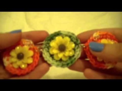 TUTORIAL BRACCIALE CERCHI UNCINETTO( crochet circles bracelet tutorial)