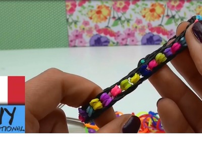 Come realizzare un braccialetto con perline loom con due forchette