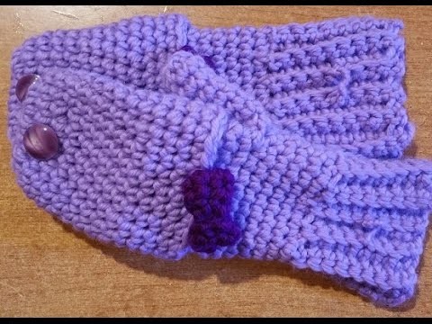 Tutorial guanti-muffole all'uncinetto - mittens crochet - mitones crochet