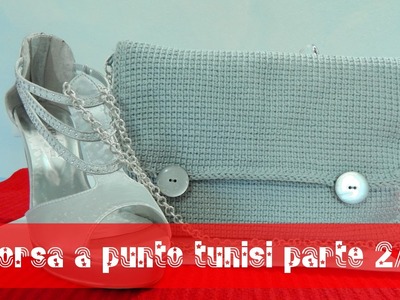 Tutorial borsa a uncinetto punto tunisi 2.2 | Tunisian stitch bag tutorial
