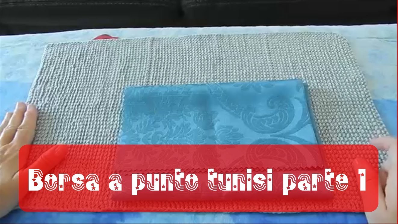 Tutorial borsa a uncinetto punto tunisi 1.2 | Tunisian stitch bag tutorial