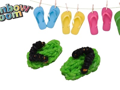 Ciabatte con Elastici Rainbow Loom Sandals. Flip Flops Tutorial  ♥