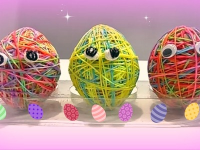 Come Decorare un Uovo di Pasqua con Elastici Rainbow Loom "Easter Egg"♥