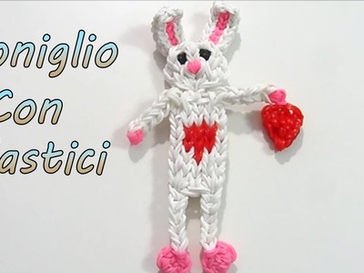 Coniglio Con Elastici Rainbow Loom Pasqua.San Valentino  "Bunny.Rabbit Valentines Day Loom  "