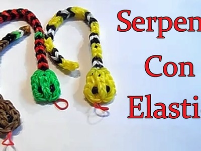 ♥Serpente Con Elastici Rainbow Loom Snake Charm Tutorial!♥