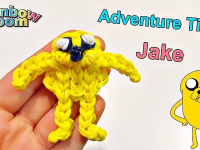 Tutorial Jacke Adventure Time con Elastici Rainbow Loom.Jake de Hora de Aventuras con Gomitas
