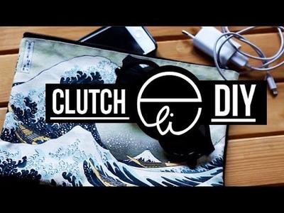 DIY: "La grande onda di Kanagawa" Clutch