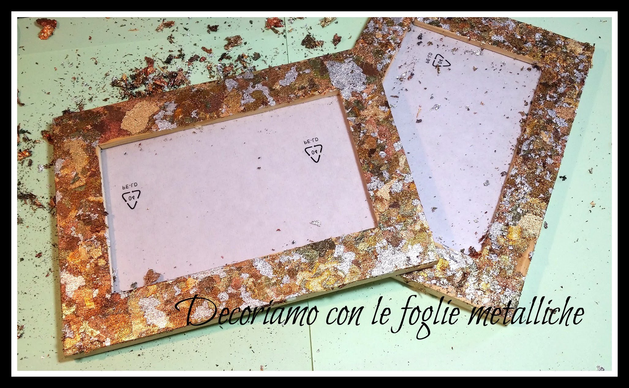 DIY - Decorare oggetti con le foglie metalliche