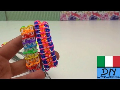 Come fare un braccialetto Zippy Chain arcobaleno con forchetta tuto