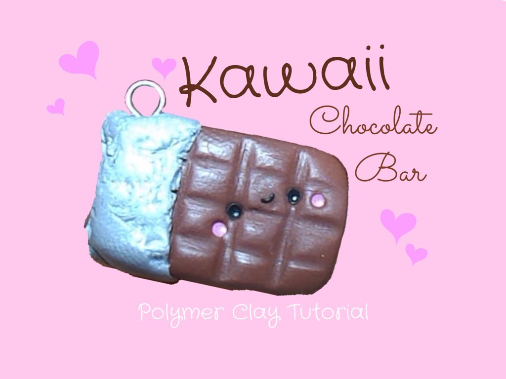 Tavoletta di Cioccolato Kawaii ｡◕‿◕｡ Kawaii Chocolate Bar ~ Polymer Clay Tutorial