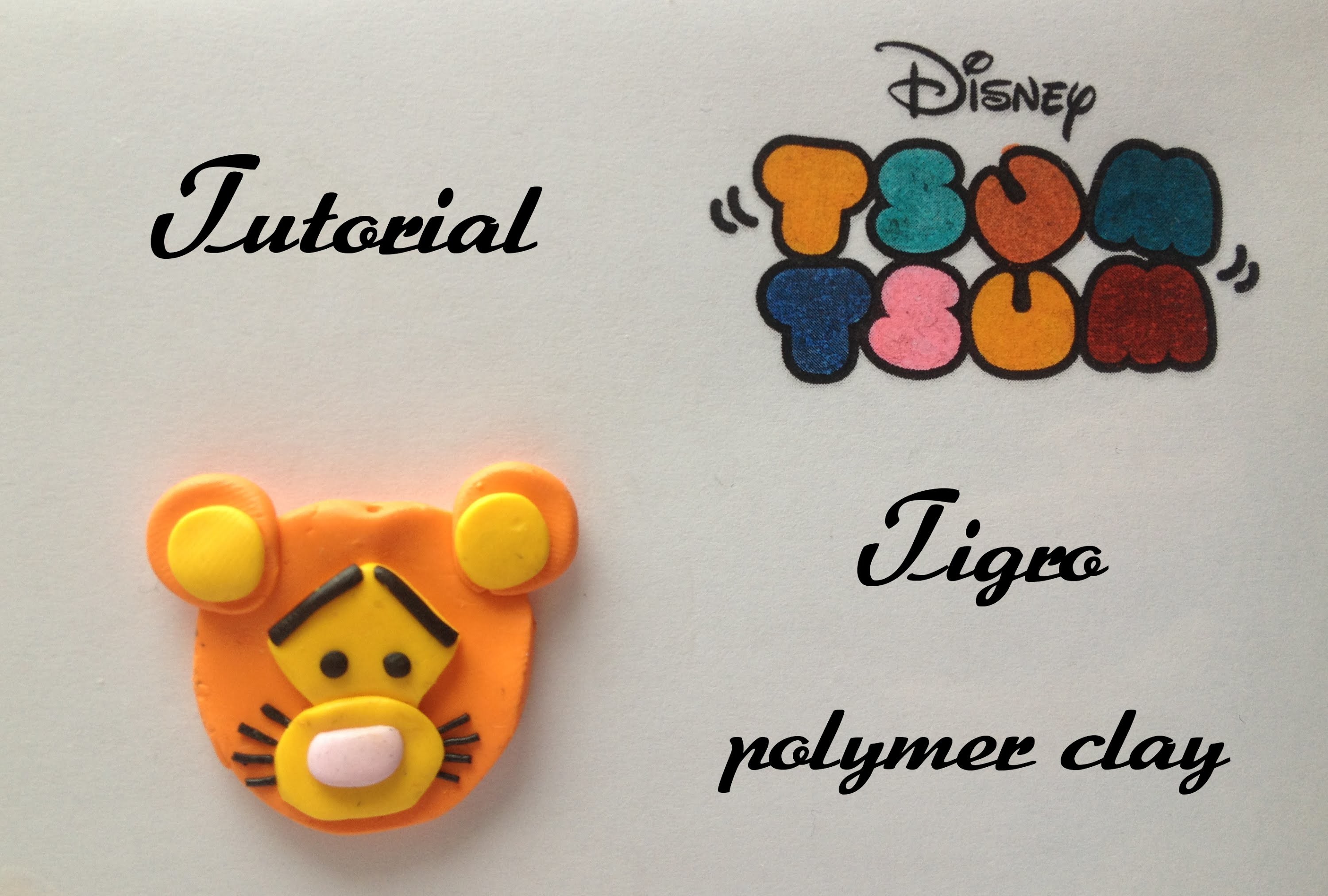 Tutorial Disney TSUM TSUM polymer clay (winnie the pooh): Tigro