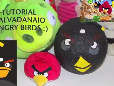 DIY: TUTORIAL salvadanaio Angry Birds Facile da realizzare #2