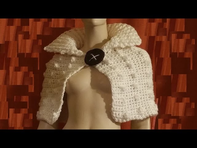 Coprispalle all'uncinetto - shoulder cover  shawl crochet - tutorial capa en crochet