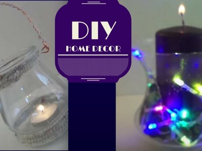 DIY HOME DECOR || vaso e porta candela in lana | DebbyinWonderland