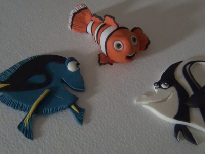 Tutorial Nemo e amici  in pasta di zucchero, Clownfish Toppers Nemo