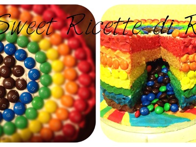 Torta arcobaleno Piñata   (Rainbow cake)