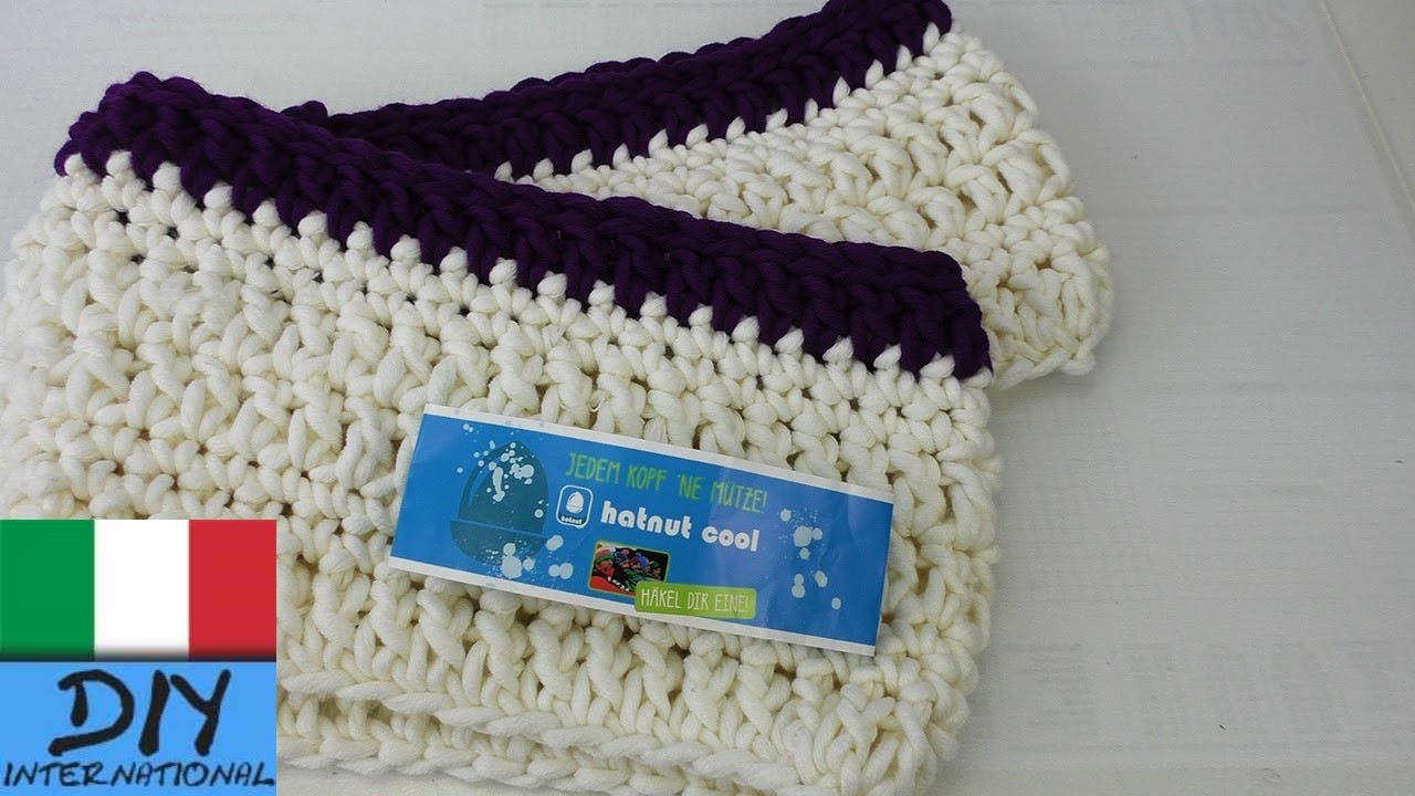 Sciarpa Loop Crochet per principianti – sciarpa loop all'uncinetto e bacchette