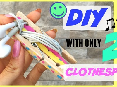 DIY PORTA CUFFIETTE con 2 MOLLETTE! || by Cri