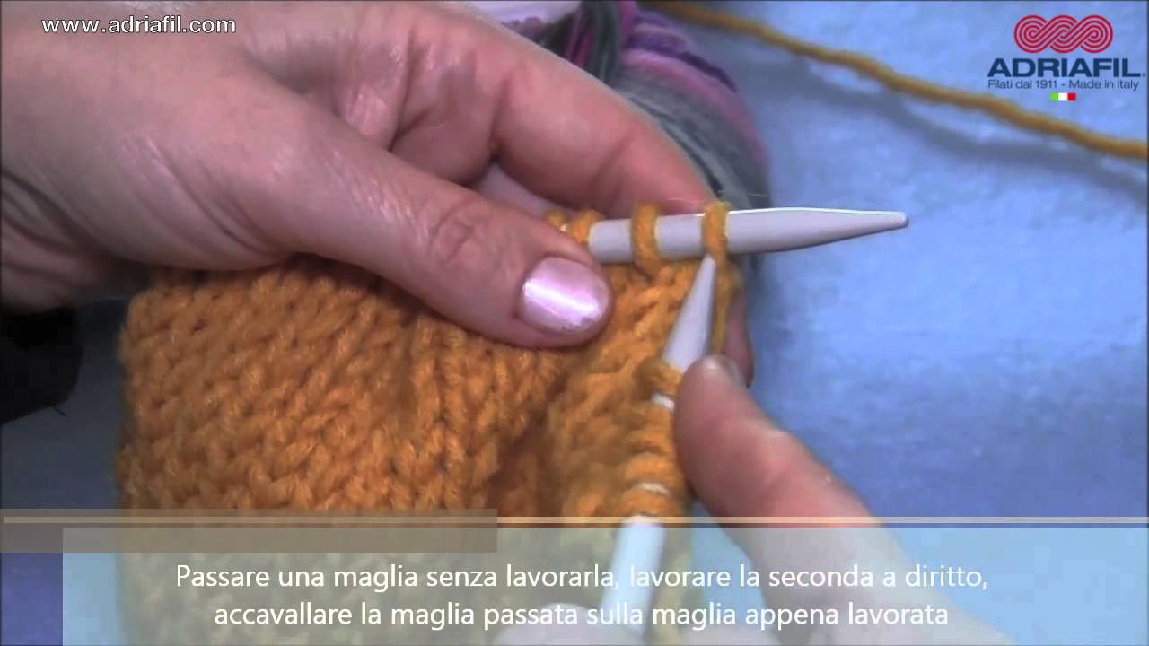 Adriafil tutorial: come lavorare la maglia accavallata semplice