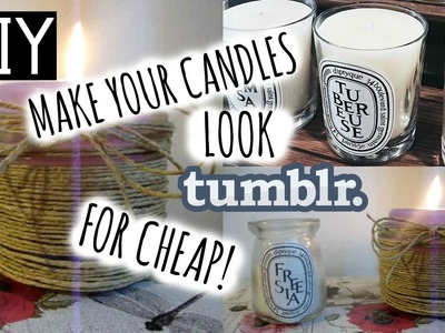 DIY: Candele in stile TUMBLR a meno di 5 euro!! :D