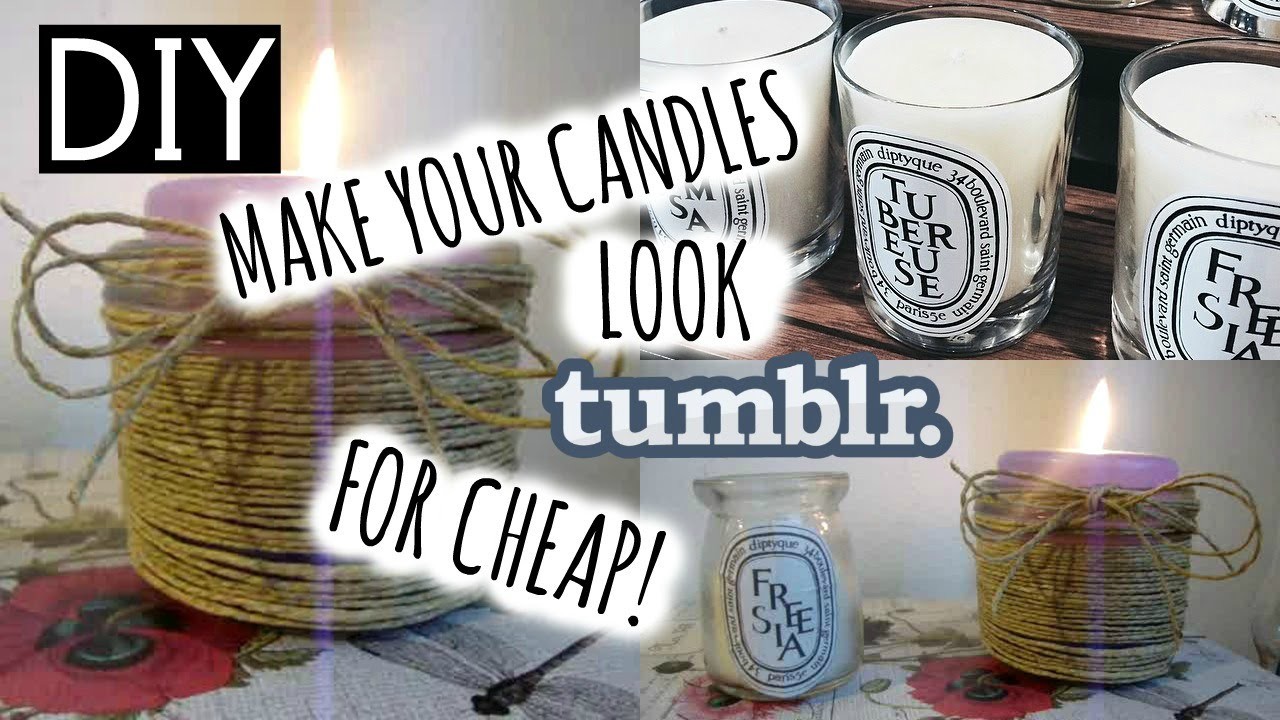 DIY: Candele in stile TUMBLR a meno di 5 euro!! :D