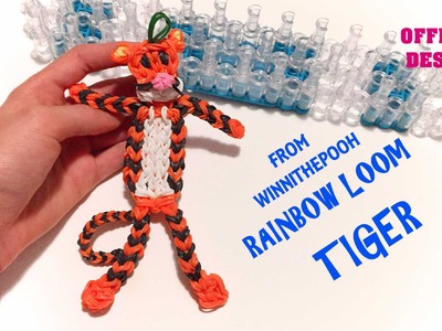 Tigro CON ELASTICI rainbow loom tiger official design from winnie the pooh