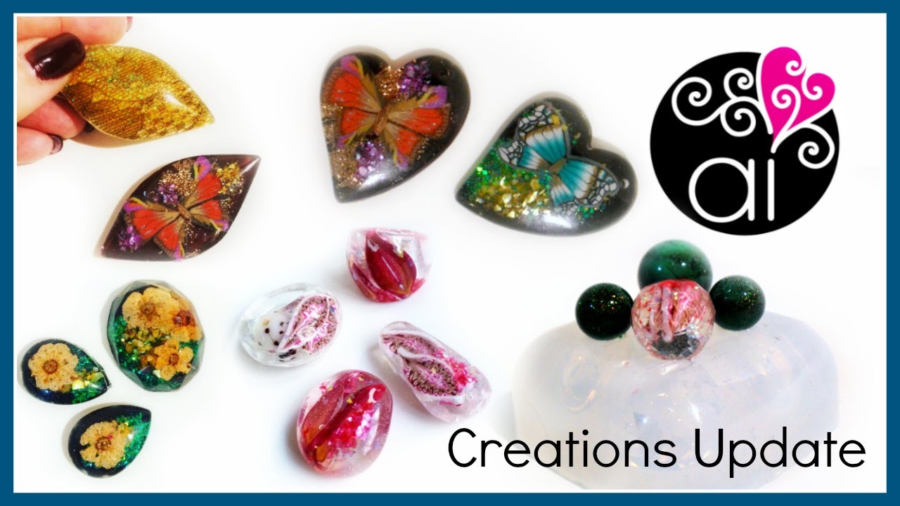 Creations Update 1 di 2 | Resin & Resin Molds| Polymer Clay | Wire Wrapping | Calchi in vendita