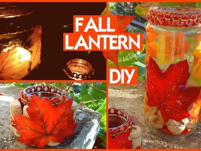 DIY Fall Lantern: Lanterne Autunnali | Riciclo Creativo collab. GemminaMakeup