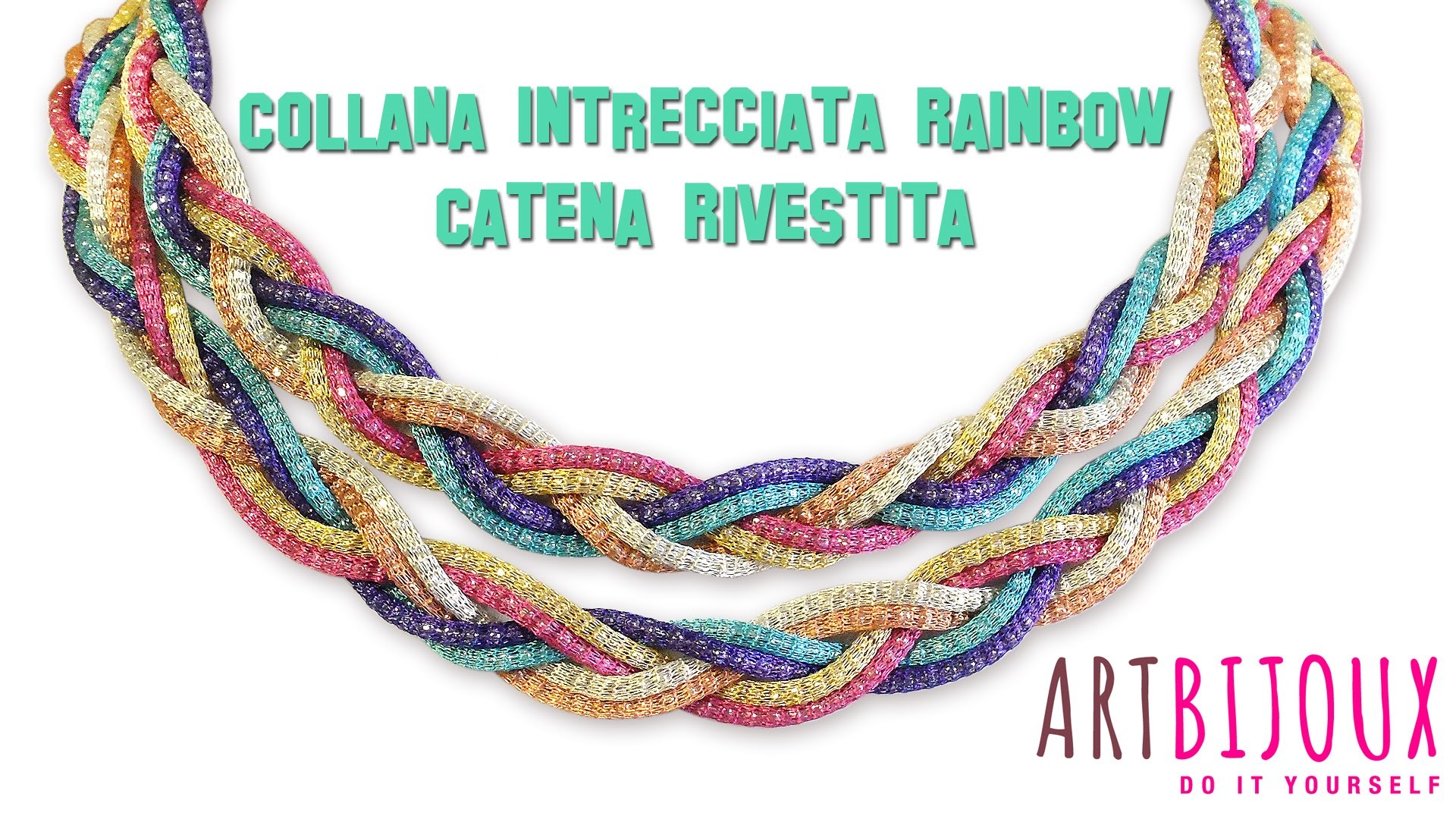 Collana Intrecciata Rainbow - Catena Rivestita - ArtBijoux