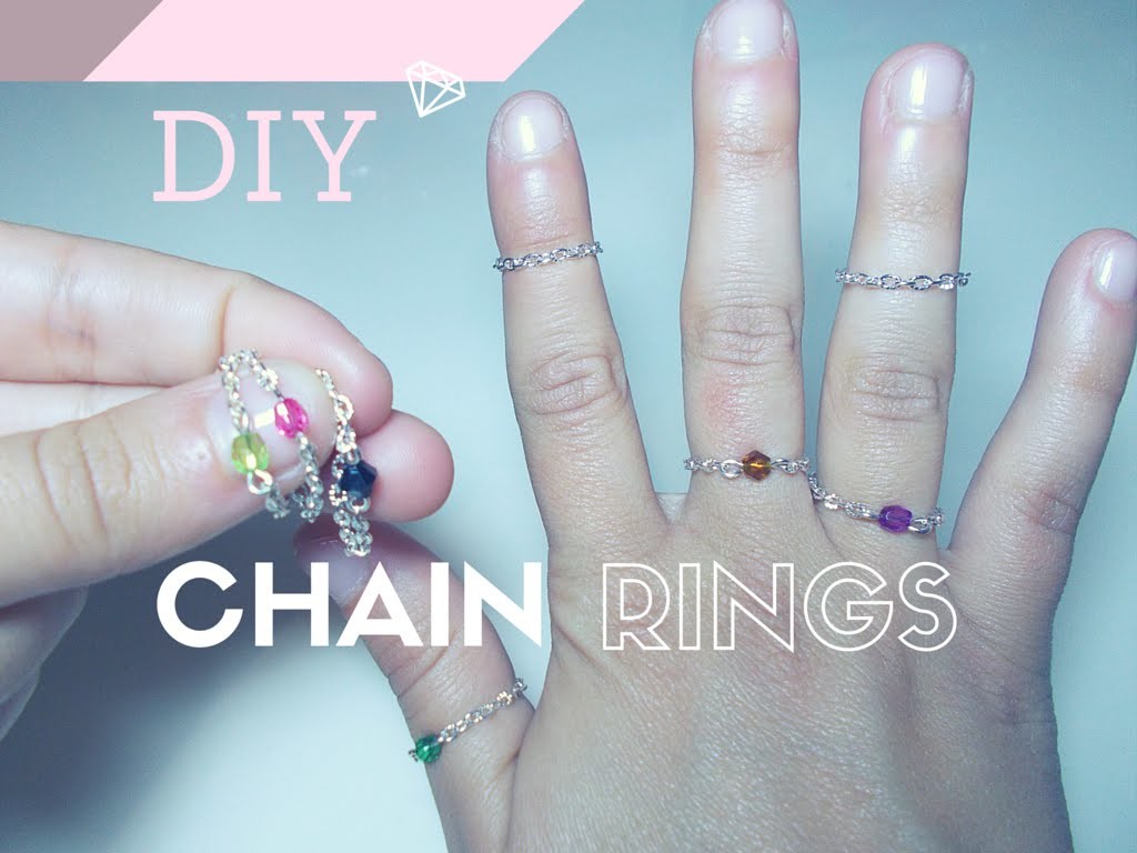 DIY Chain Rings ❖ Anelli Fashion Fai da Te ~ TUTORIAL