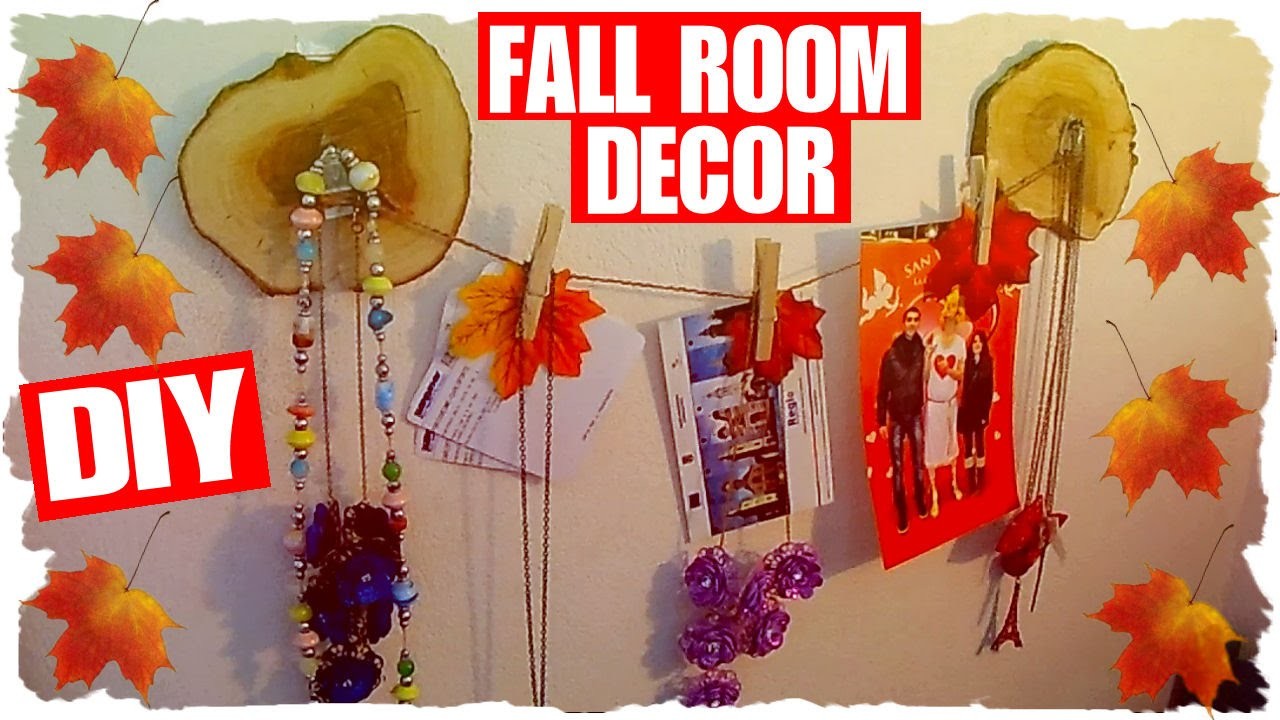 DIY Fall Room Decoration: Ghirlanda Autunnale porta Foto ed Accessori
