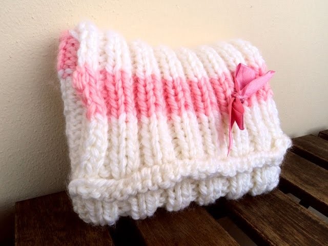 Tutorial knitting 06: Borsina bimba pt1 - punto coste 2.2