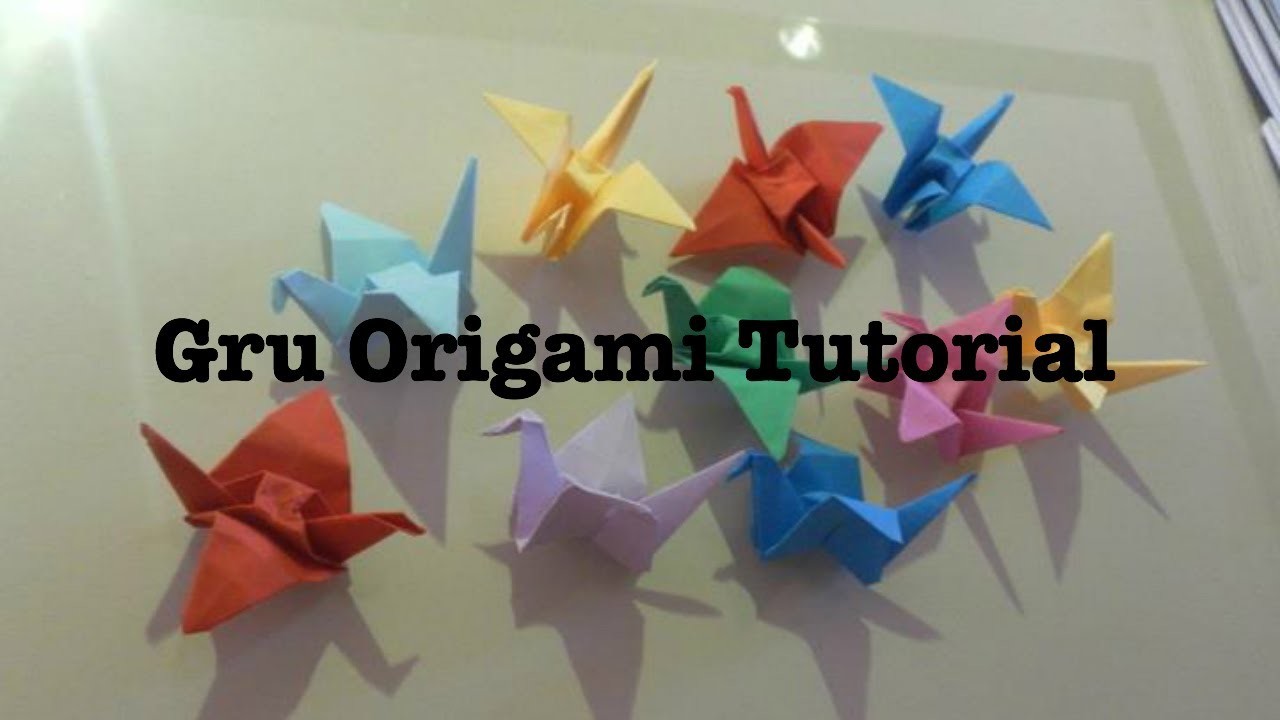 Origami gru tutorial