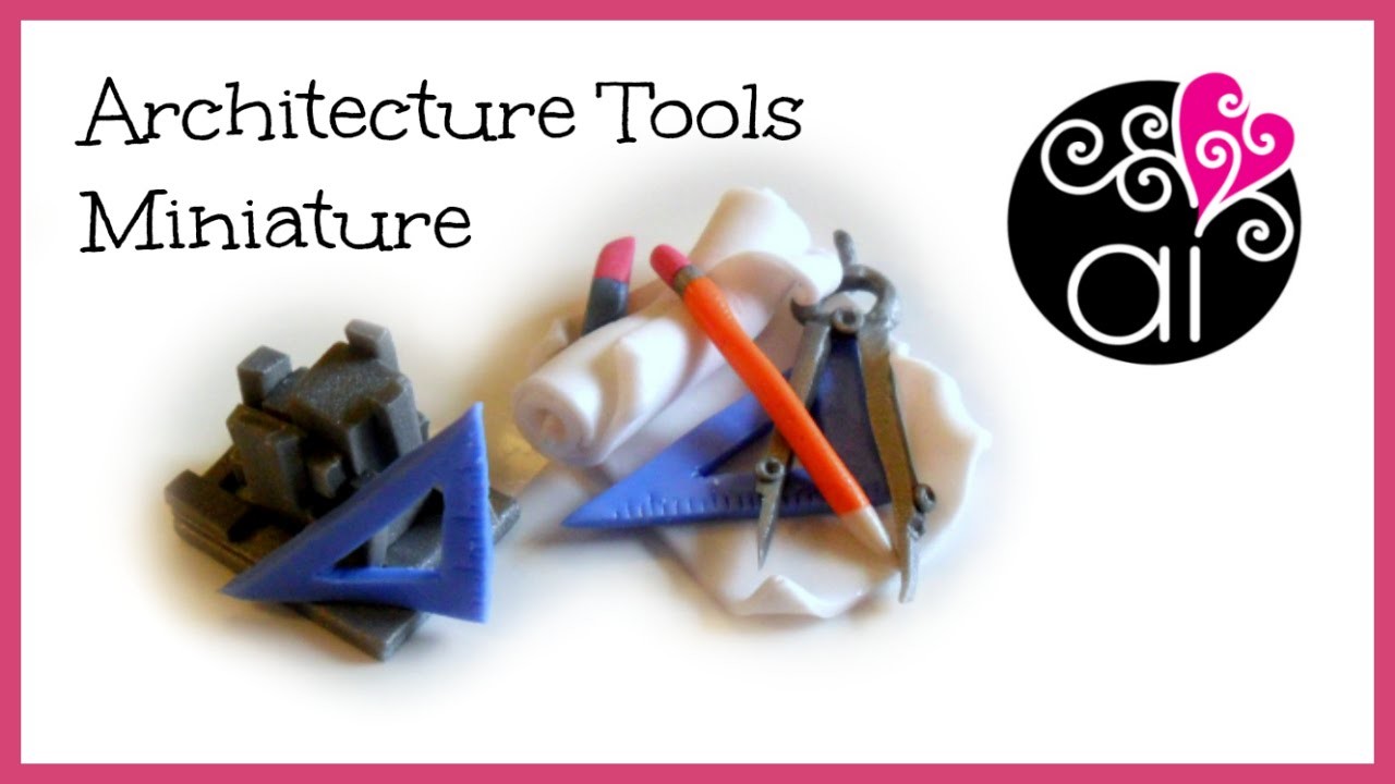 Miniature per un architetto | Polymer Clay Tutorial | DIY Architect's Objects Miniatures