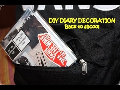 DIY Diary Decoration Back to School 2015