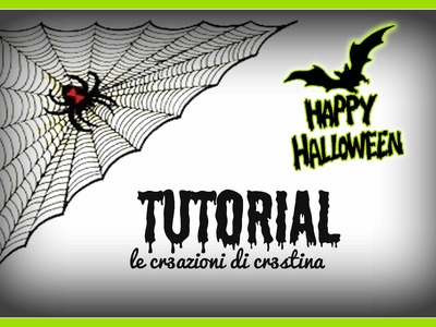 Ragnatela per Halloween con Colla a Caldo e Hama beads - DIY Spider Web Hot Glue Tutorial