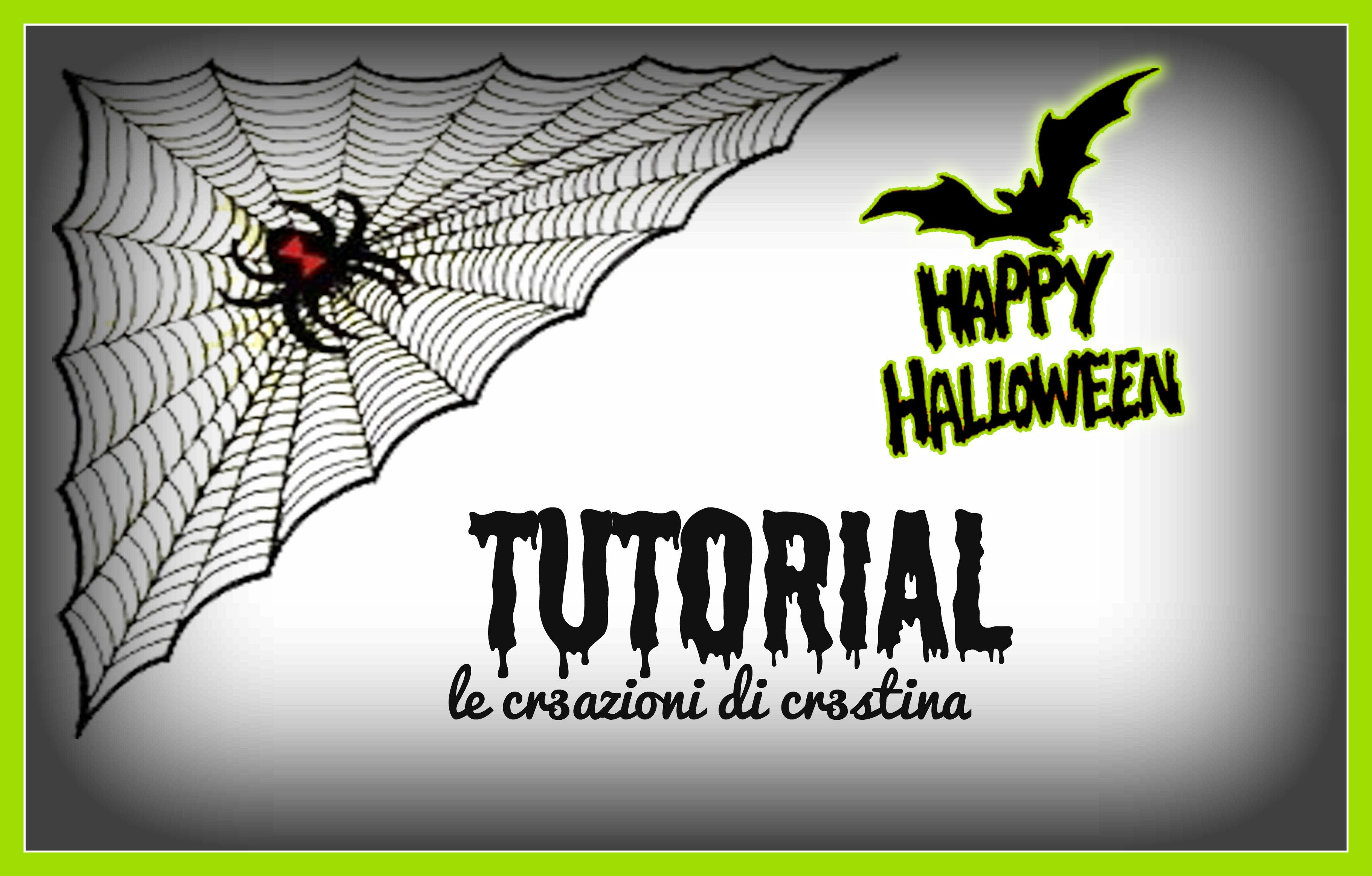 Ragnatela per Halloween con Colla a Caldo e Hama beads - DIY Spider Web Hot Glue Tutorial