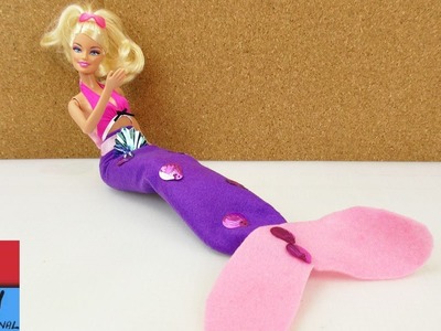 Barbie Sirena Fai da te - Istruzioni per una pinna (coda da sirena per Barbie)