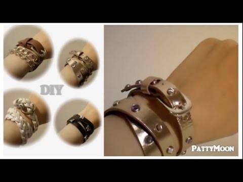 DIY Braccialetti con le cinture. Belt Bracelets