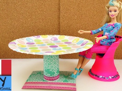 Mobili Fai da te - tavola rotonda per Barbie - istruzioni per il facile fai da te