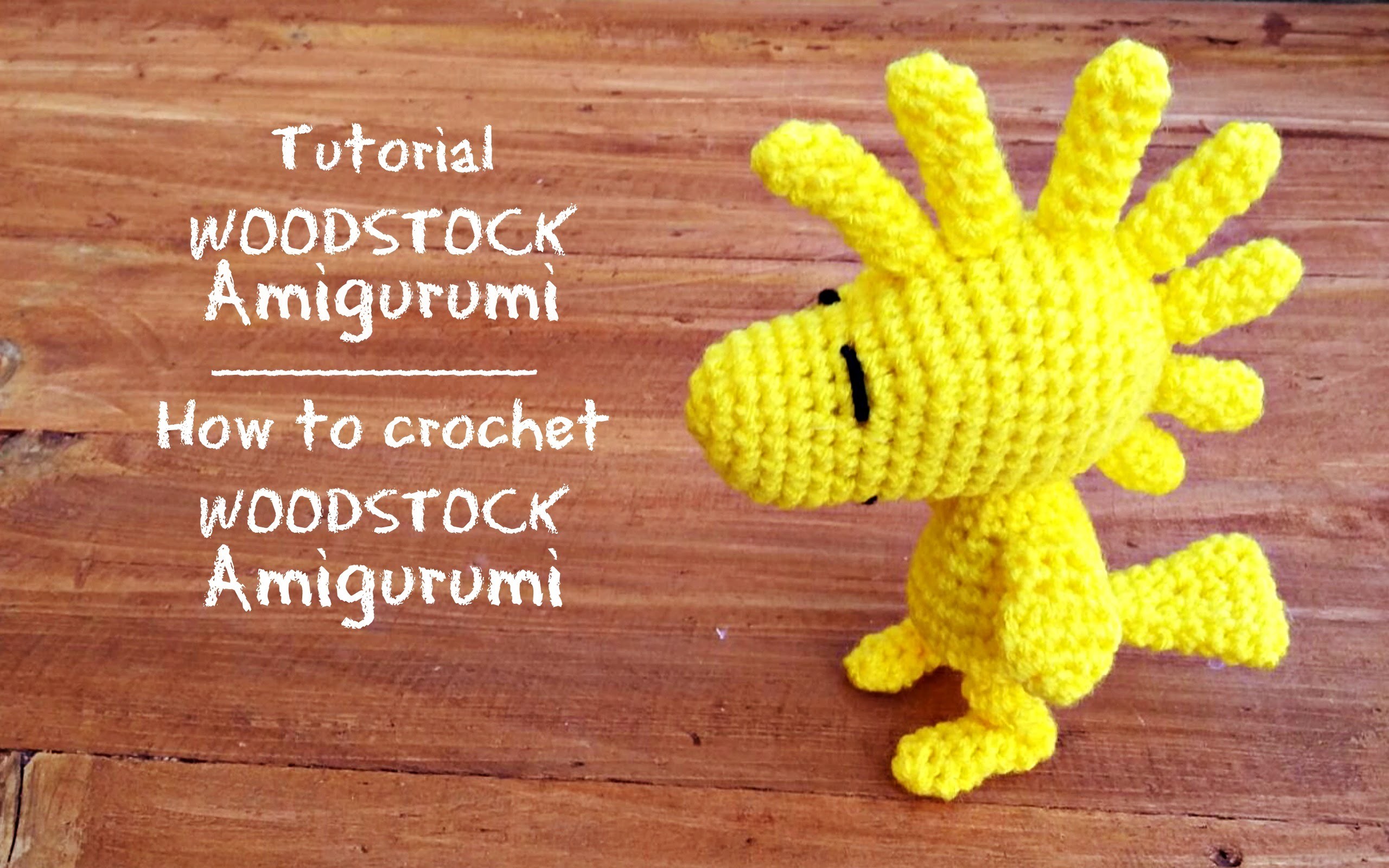 Tutorial Woodstock Amigurumi | How to crochet Woodstock Amigurumi