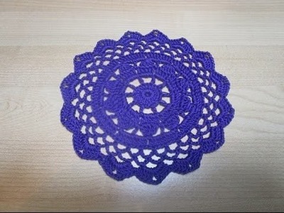 Uncinetto Crochet Centrino Viola