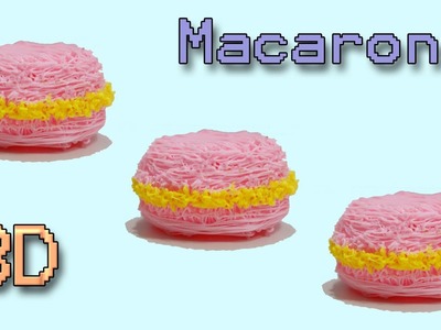 3DSimo:Come fare un Macaron con la Penna che disegna in 3D |Creations 3D Printing Pen Tutorial