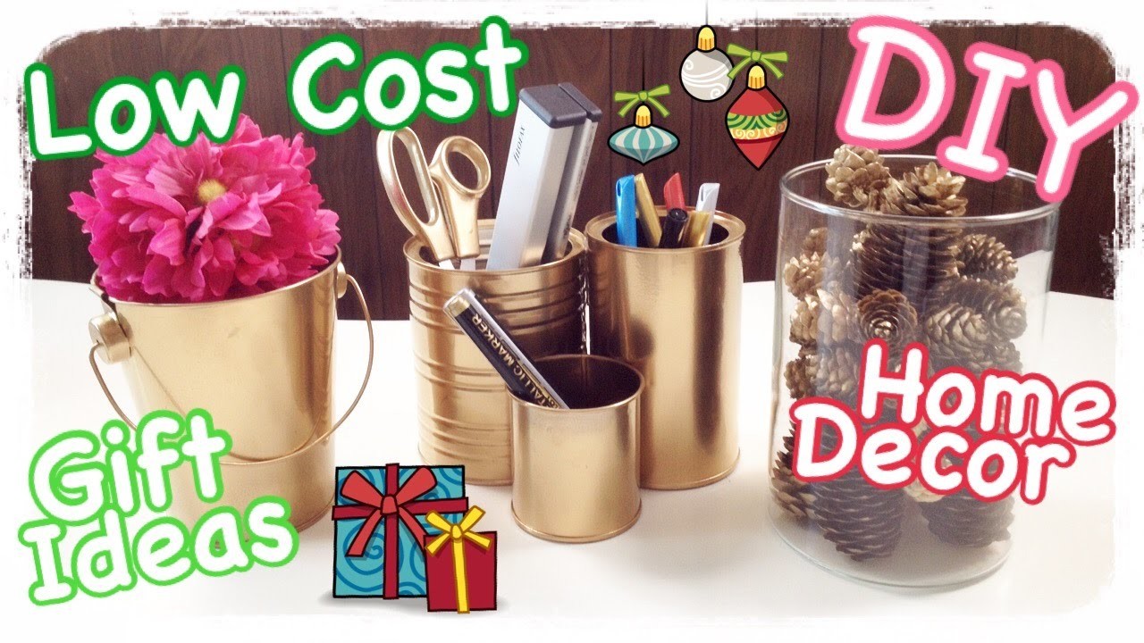DIY Low Cost Home Decor & Gift Ideas #Xmas4