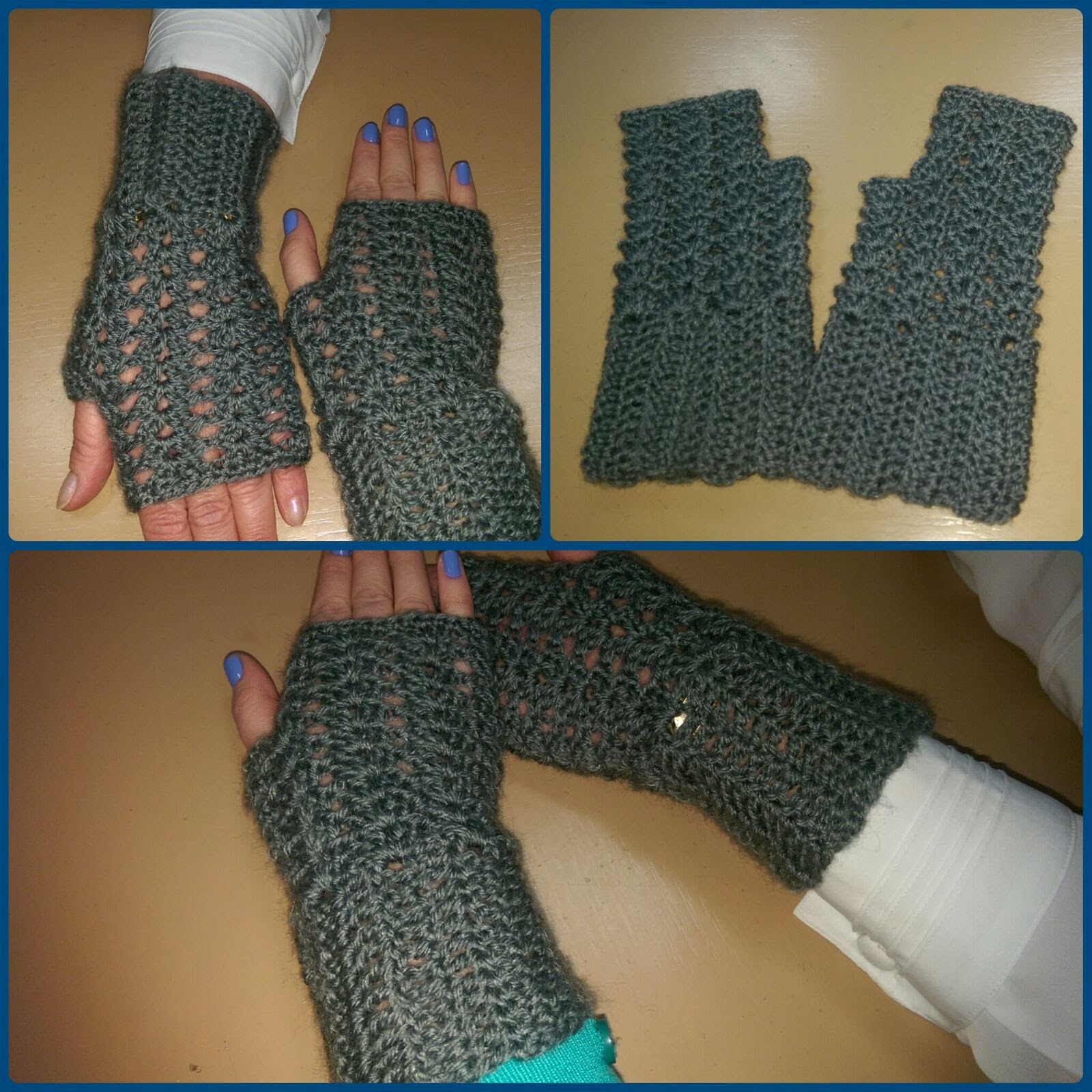 Guanti senza dita all'uncinetto - Tutorial scaldamani - How to crochet fingerless gloves