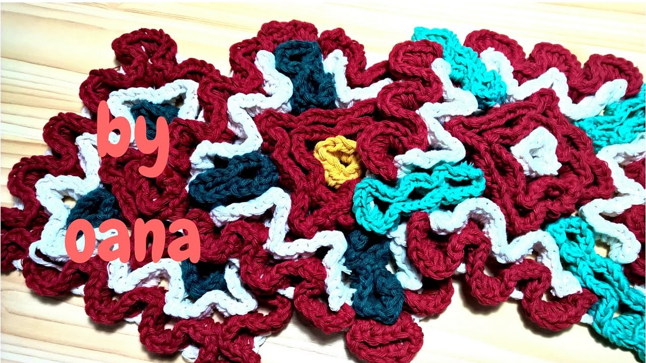 Wiggly crochet presina