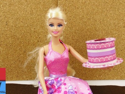 Fai da te Barbie - Torta alla crema di carta per il gioco e la decorazione